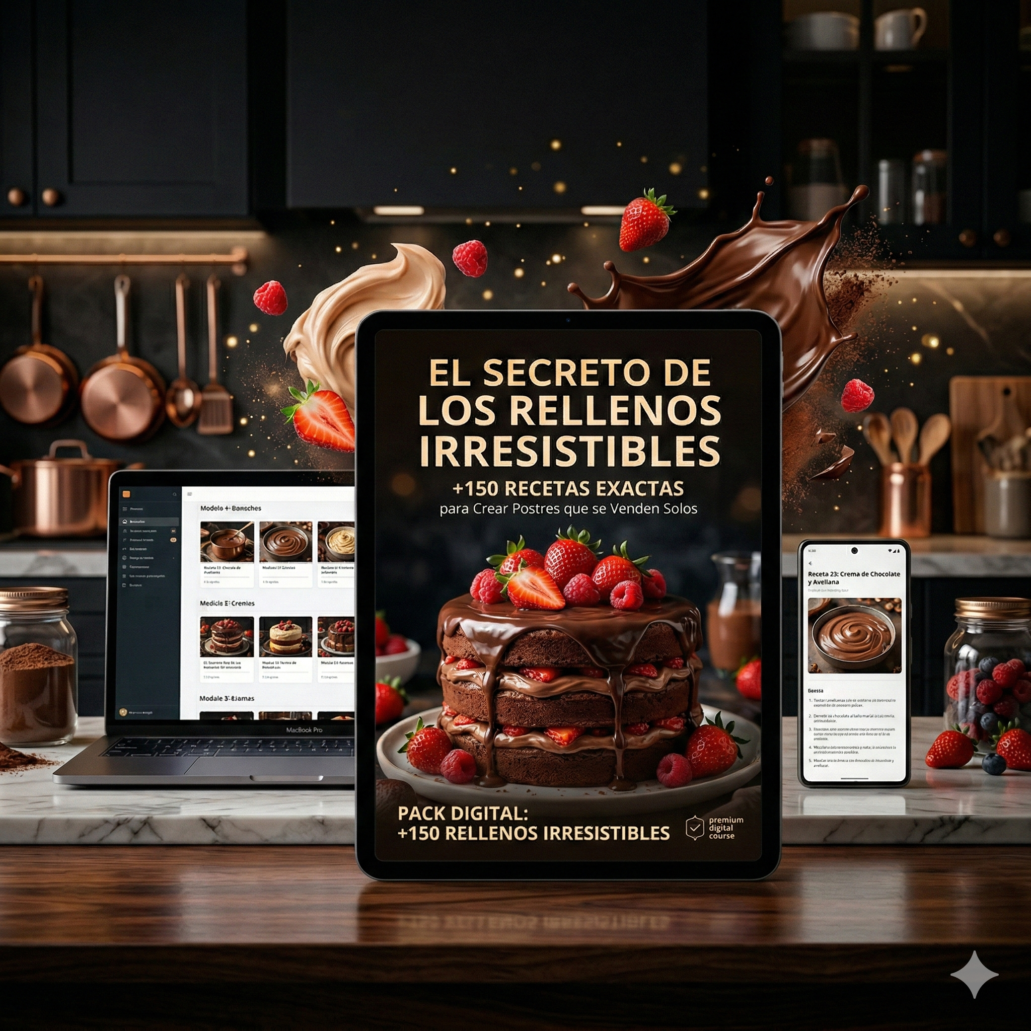El Secreto de los Rellenos Irresistibles™ 150 Recetas Profesionales para Tortas y Postres